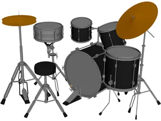 Drum Set 3D Model