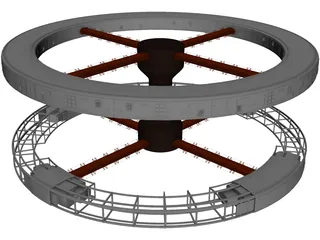 2001 Space Station 3D Model