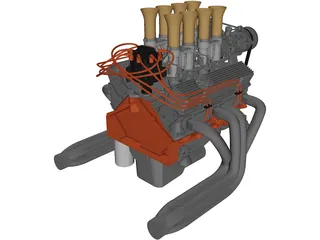 Engine Chevrolet Small Block 3D Model