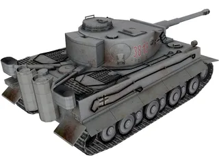 TIGER Tank 3D Model