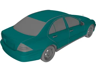 Mercedes-Benz C-class (2001) 3D Model