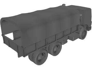 Kamaz Russian Army Truck 3D Model