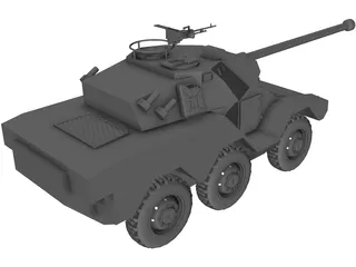 ERC-90 Recon Tank 3D Model