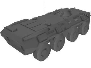 BTR-80 Armored Personnell Carrier 3D Model