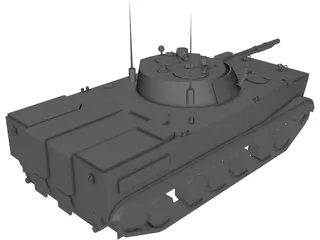 BMP-3 Infantry Fighting Vehicle 3D Model