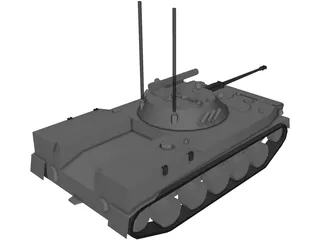 BMD-3 Airborne IFV 3D Model