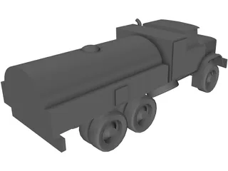 ZIL-131 Fuel Truck 3D Model