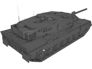 Leopard 2 A5 3D Model