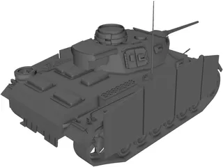 Panzer-3 Ausf.M 3D Model