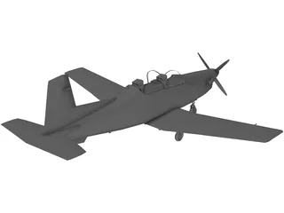 North American T-6 Texan II 3D Model
