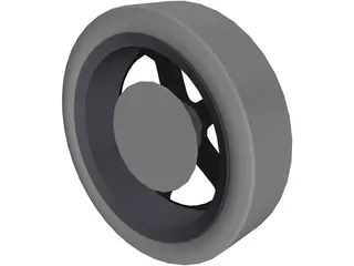 Wheel Enkei RZ5 3D Model