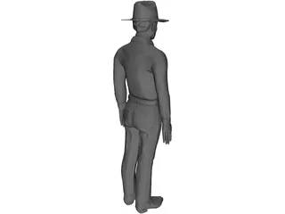 Cowboy 3D Model