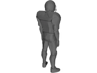 Football Player 3D Model