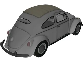 Volkswagen Beetle (1963) 3D Model