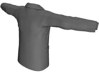 Shirt Tie and Suitcoat 3D Model