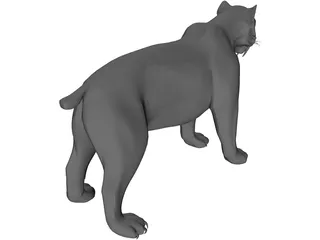 Tiger Saber Tooth 3D Model