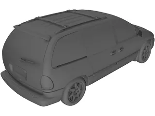 Dodge Caravan Sport (2000) 3D Model