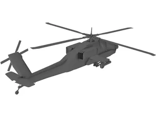 Boeing AH-64 Apache 3D Model