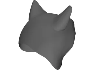 Cat Head 3D Model