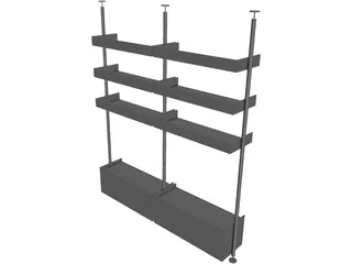 Bookcase 3D Model