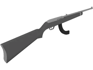 Ruger Rifle 3D Model