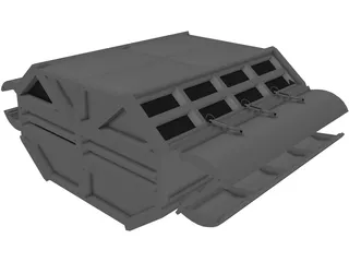 Spaceship Cargobox 3D Model