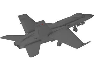 F-18A 3D Model