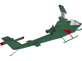 Bell AH-1 Cobra 3D Model