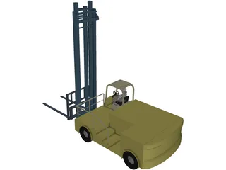 Forklift Boat 3D Model