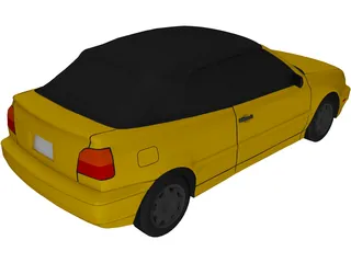 Volkswagen Golf III Cabriolet (1996) 3D Model