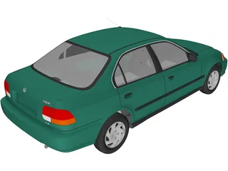 Honda Civic Sedan (1997) 3D Model