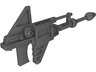 Sci-Fi Gun 3D Model