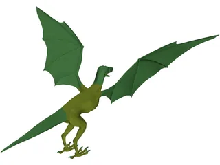 Griffin-Dragon Cross Creature 3D Model