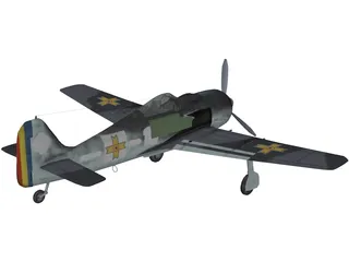 Focke-Wulf Fw 190 A 3D Model