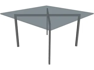 Mies van der Rohe-Barcelona Table 3D Model