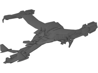 Final Fantasy Deep Eyes Dropship 3D Model