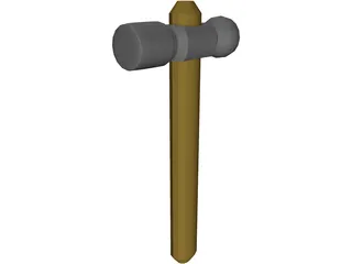 Ball Peen Hammer 3D Model