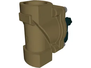 Solenoid Operated Valve 3D Model