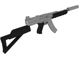 Thompson SMG Modified 3D Model