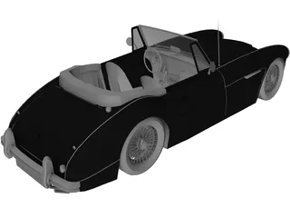 Austin Healey 3000 Mk III 3D Model