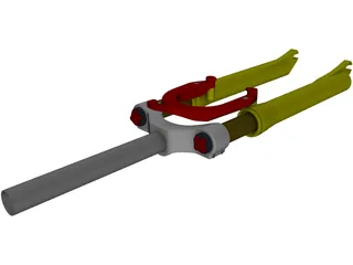 Suspension Fork 3D Model