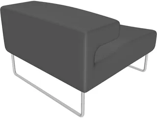 Chair Lowseat Urquiola Moroso 3D Model