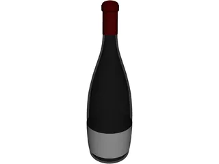 Wine Bottle 3D Model