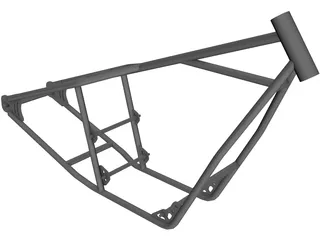 Honda CB750 Motorcycle Frame 3D Model