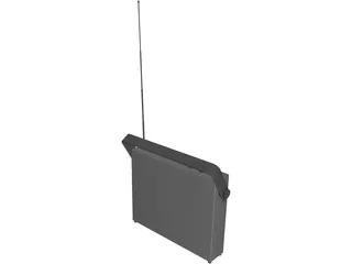 Transistor Radio 70´s 3D Model