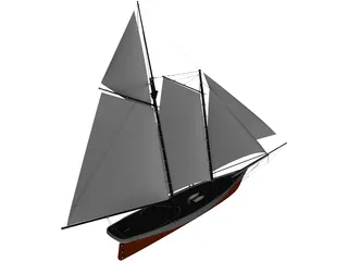 America Racing Yacht 3D Model