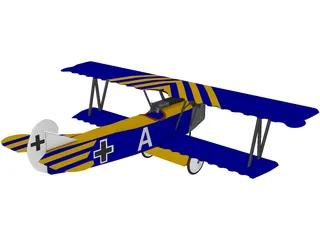 Fokker D.VII 3D Model