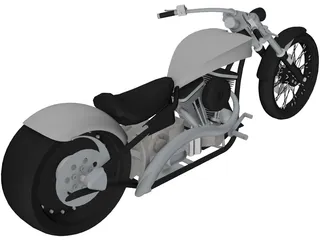 Custom Chopper 3D Model