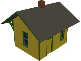 Branch Line Station 3D Model