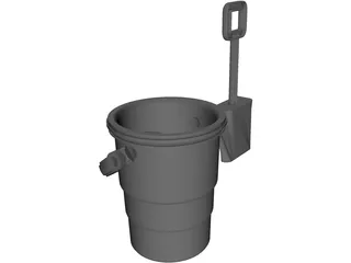 Sand Pail and Shovel 3D Model